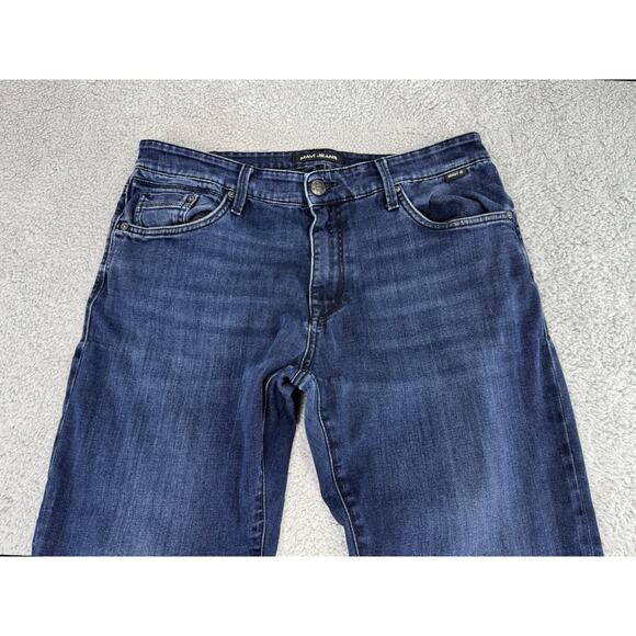 Mavi Jeans Jake Slim Leg Mens 36x30.5 Medium Wash Blue Stretch Denim Pant Preppy - Picture 2 of 16